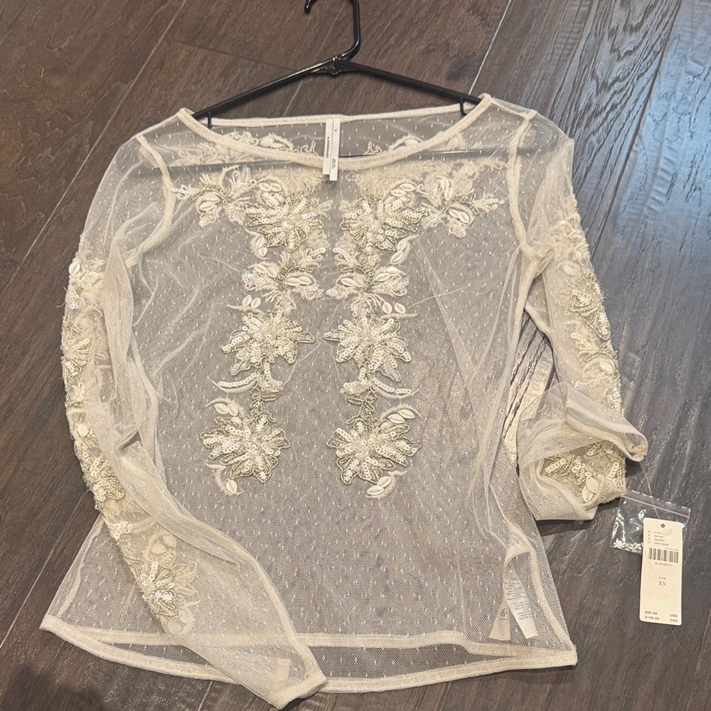 Anthropologie Delicate Lace Blouse - nwt - Picture 5 of 5